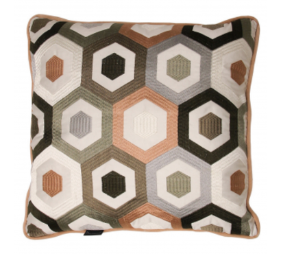 Cushion with Geometric Pattern