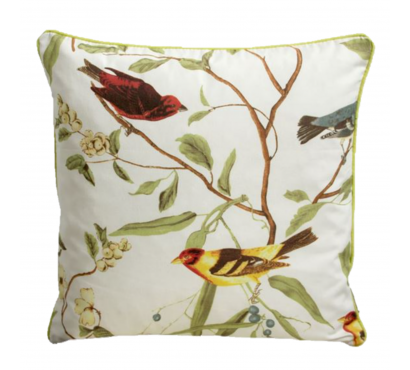 Cushion with Birds Pattern