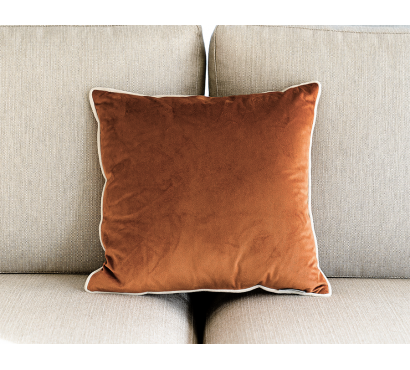 Coussin Carré Brique