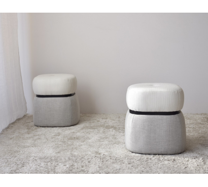 Ensemble Pouf Ivoire