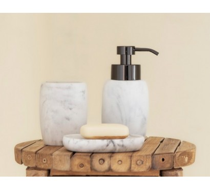 Marble Bath Accessory Set