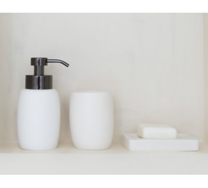 Clear Bath Accessory Set