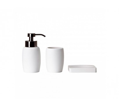 Clear Bath Accessory Set
