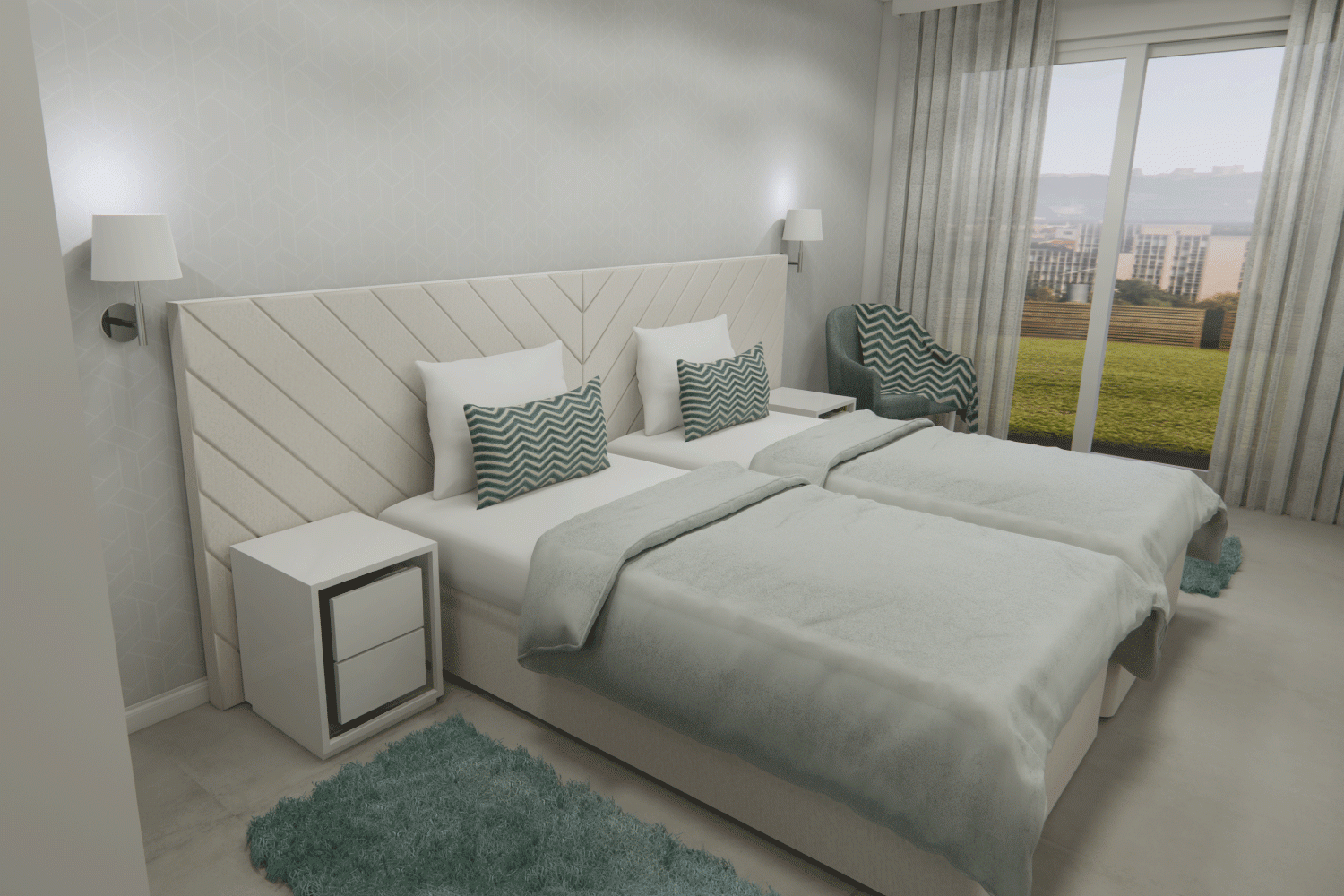 Two Beds Bedroom 